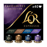 L'OR Favourites Assortment coffee pods 40 pods, UK version