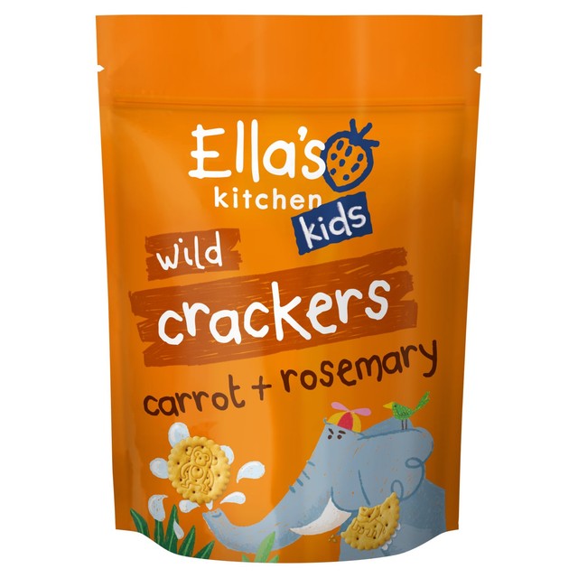 Ella's Kitchen organic carrot rosemary crackers for toddlers, UK version