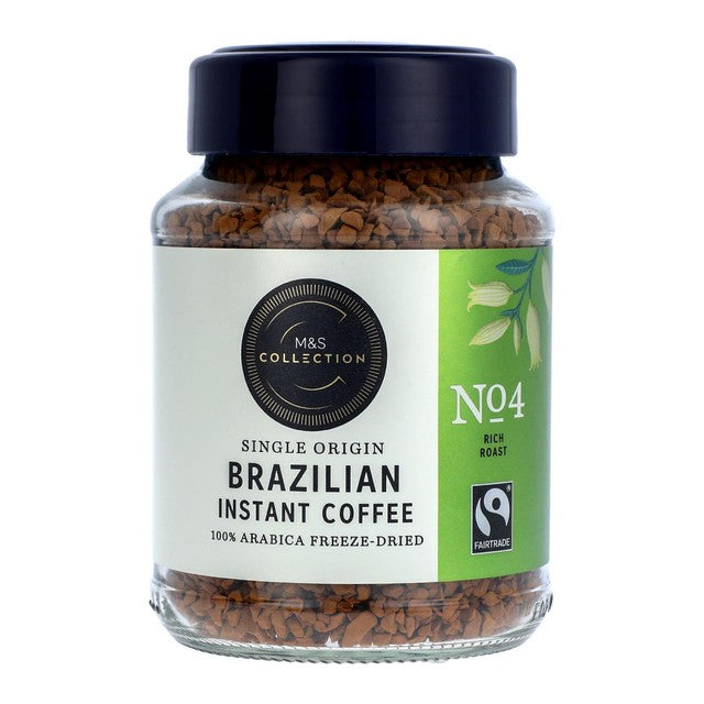 M&S Brazilian instant coffee 100g, imported from the UK