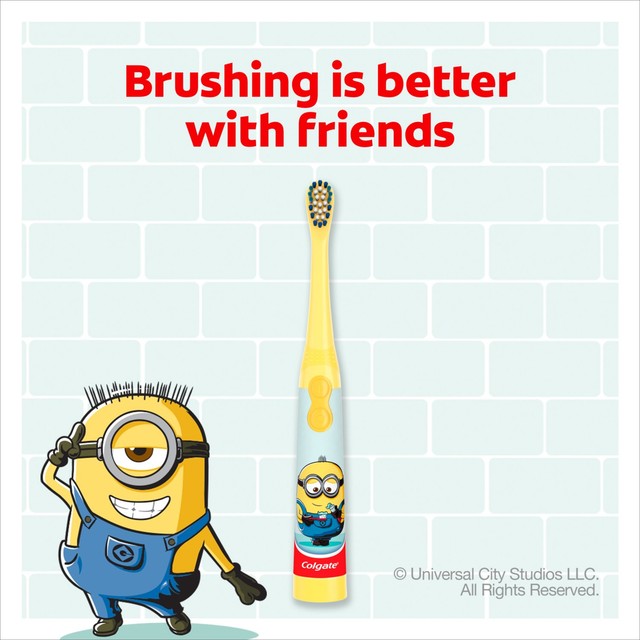 Colgate kids battery toothbrush extra soft minions - British product