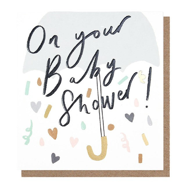 Caroline Gardner baby shower card 14.6x14cm, imported from the UK