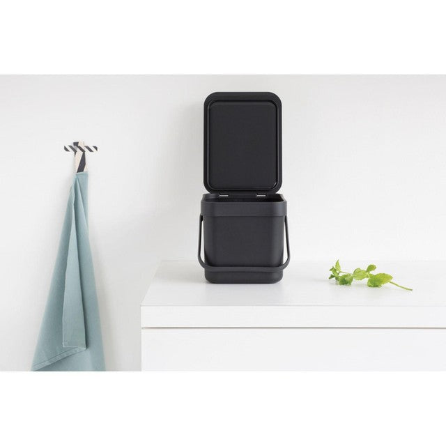 Brabantia compost bin Grey 6 litre - British product