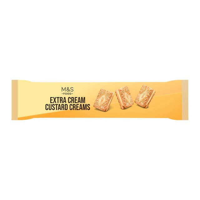 M&S extra cream custard creams biscuits 165g, imported from the UK