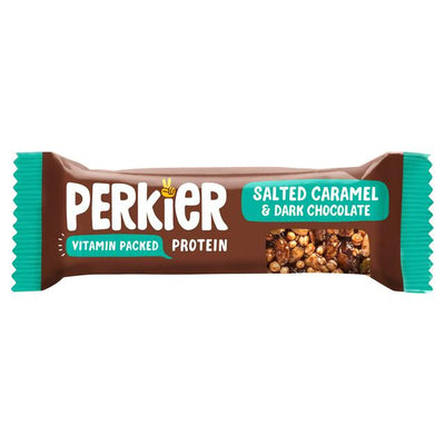 Sainsburys Perkier Salted Caramel Dark Chocolate Protein Bar 37g- Buy online at McGrocer