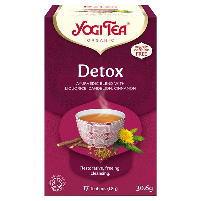 Yogi Tea Detox herbal tea bags 17 count (British brand)