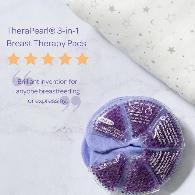 Lansinoh TheraPearl 3-in-1 breast therapy packs, UK version