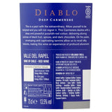 Diablo Deep Carmenere red wine 75cl - British product