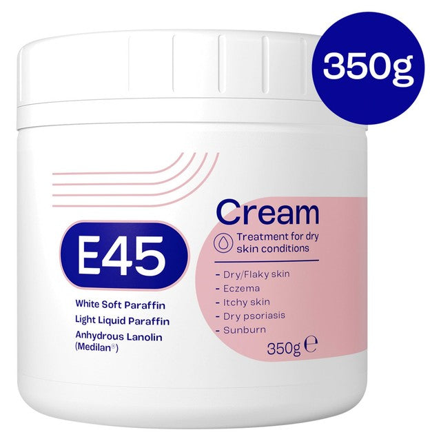 E45 moisturising cream for dry skin and eczema (British brand)