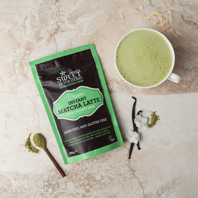 Sweet Revolution organic instant matcha latte powder 200g (British brand)