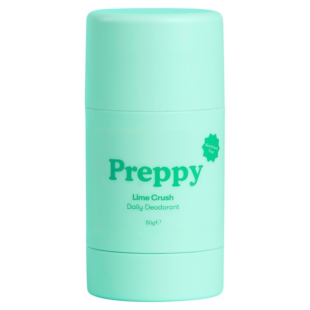 Preppy natural deodorant Lime Crush 50g, imported from the UK