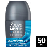 Dove Men+Care antiperspirant deodorant roll on Clean Comfort 50ml - British product