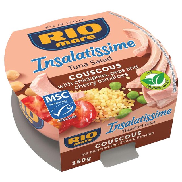 Rio Mare Tuna Cous Cous Salad 160g, imported from the UK