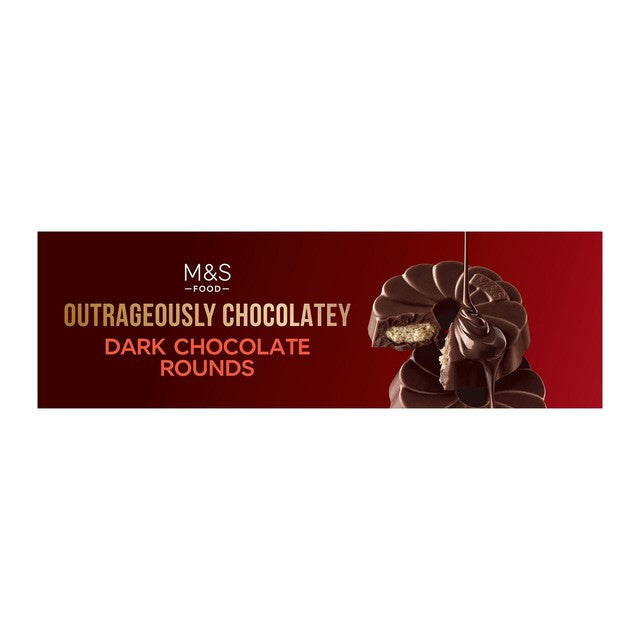 M&S dark chocolate rounds 200g, imported from the UK
