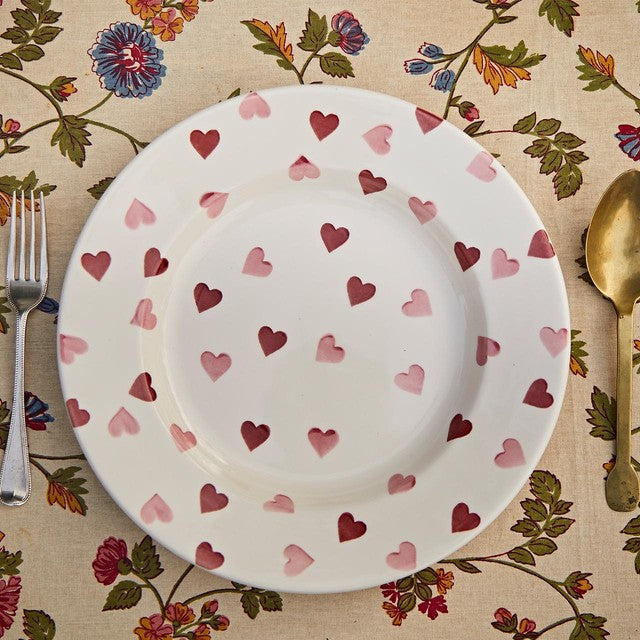 Emma Bridgewater Pink Hearts 10 1/2 inch plate - British product