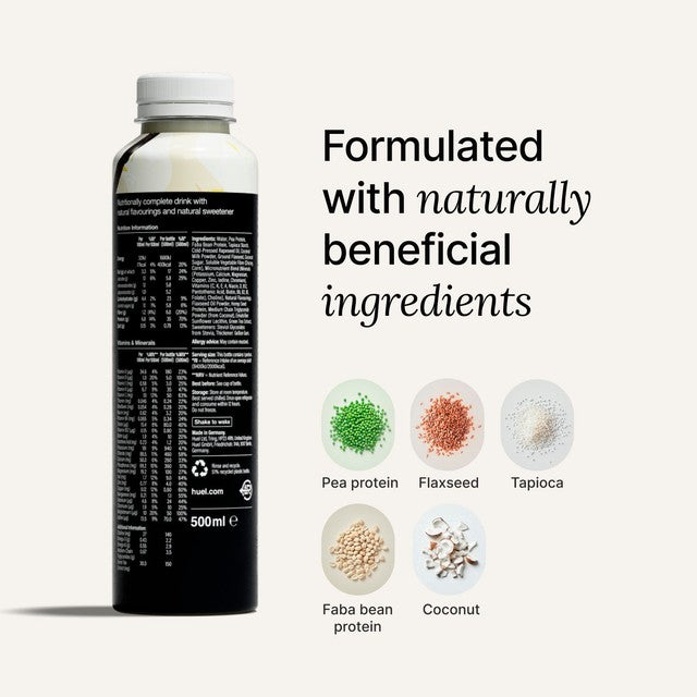 Huel Black Edition Vanilla meal replacement drink 500ml, UK version