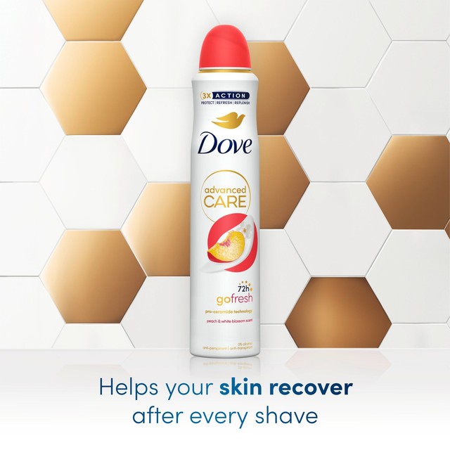 Dove Peach and White Blossom anti-perspirant spray 200ml - British product