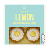 M&S lemon drizzle cakes 4 x 57g, imported from the UK