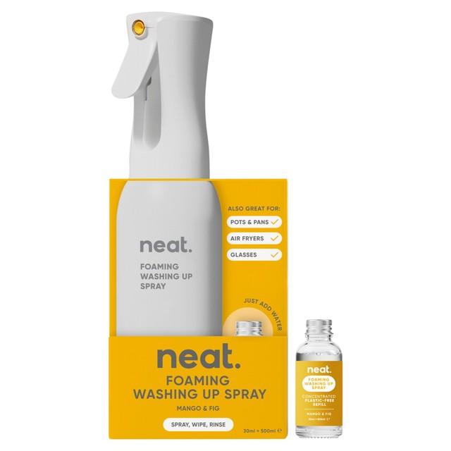 Neat foaming washing up spray Mango Fig 30ml - British product