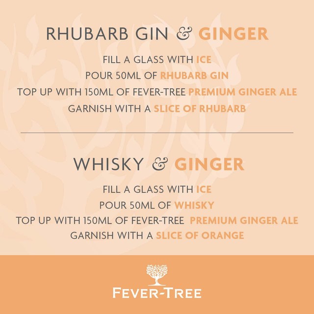 Fever-Tree Refreshingly Light Ginger Ale 8x150ml cans - British product