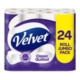 Velvet classic quilted toilet rolls 24 pack (British brand)