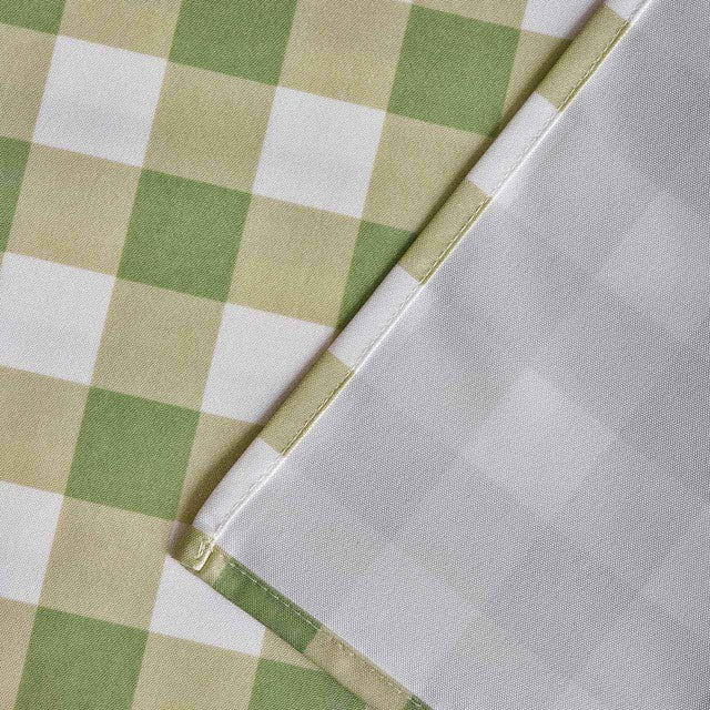 M&S gingham wipe clean tablecloth in Green Mix, imported from the UK