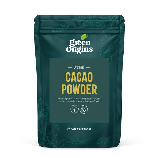 Green Origins Organic Cacao Powder 250g, UK version