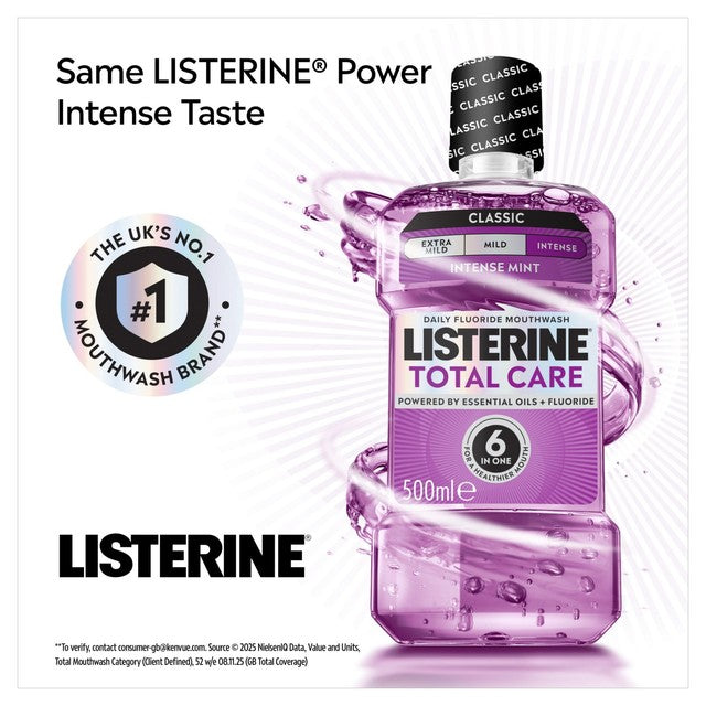 Listerine Total Care Intense Mint mouthwash (British brand)