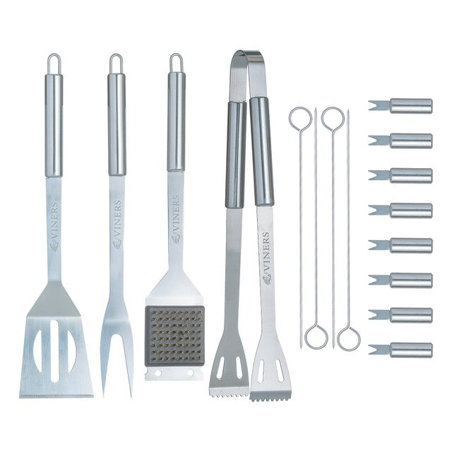 Viners BBQ Tool Set Everyday 16 Piece (British brand)