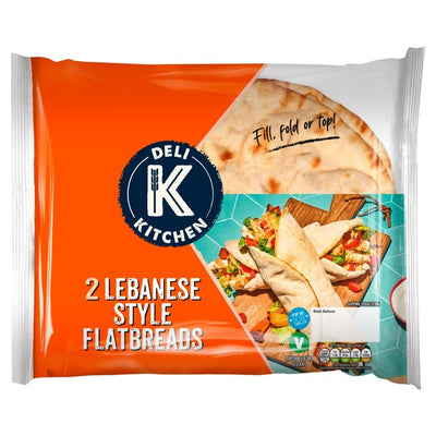 Deli Kitchen Lebanese Style Flatbread Pakke 2 x 100g