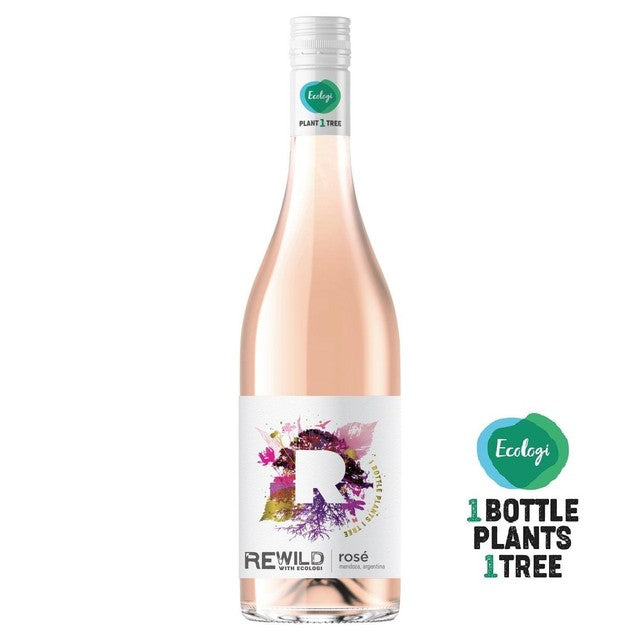 Rewild Malbec rosé wine 75cl, imported from the UK