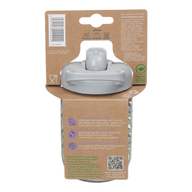 Vital Baby sippy straw cup natural sky 350ml (British brand)