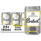 Britvic Low Calorie Tonic Water 24 x 150ml cans - British product