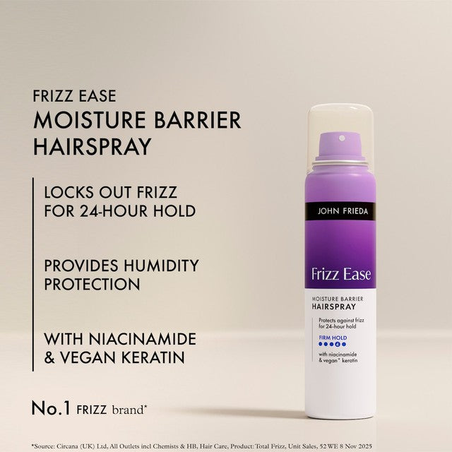 John Frieda Frizz Ease Moisture Barrier Hairspray, UK version