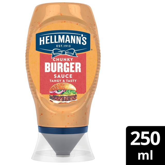 Hellmann's Chunky Burger Sauce 250ml bottle, UK version