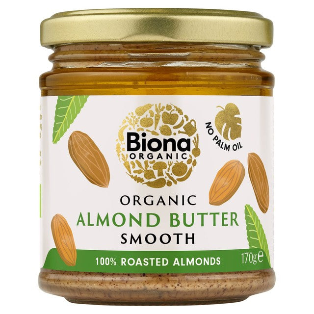 Biona almond butter smooth 170g - British product