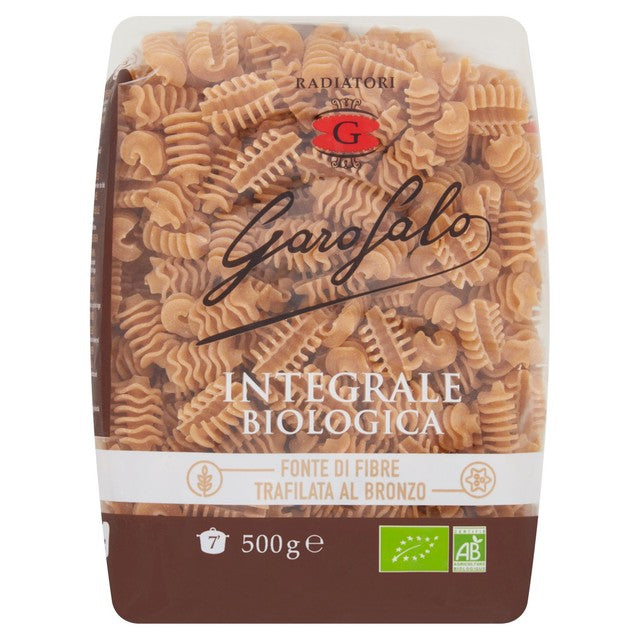 Garofalo Organic Whole Wheat Radiatori Pasta 500g, UK version