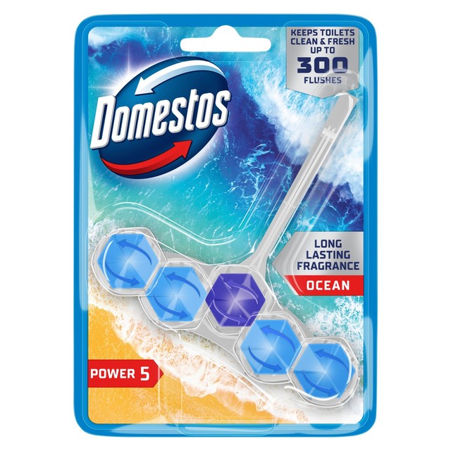 Domestos Power 5 Ocean Toiletten-Randblock – Britisches Produkt
