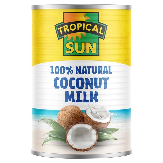 Tropical Sun Coconut Milk 100% Natural 400ml (British brand)