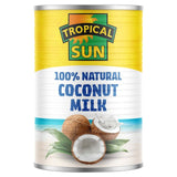 Tropical Sun Coconut Milk 100% Natural 400ml (British brand)