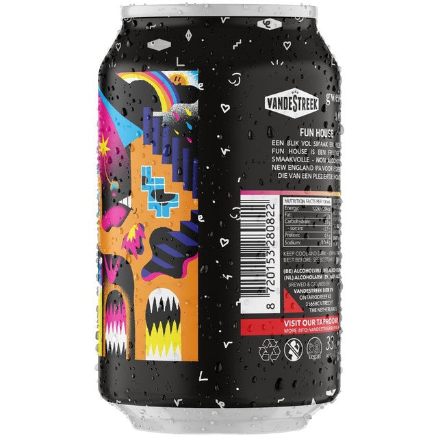 Vandestreek Fun House NEIPA alcohol-free beer 330ml - British product