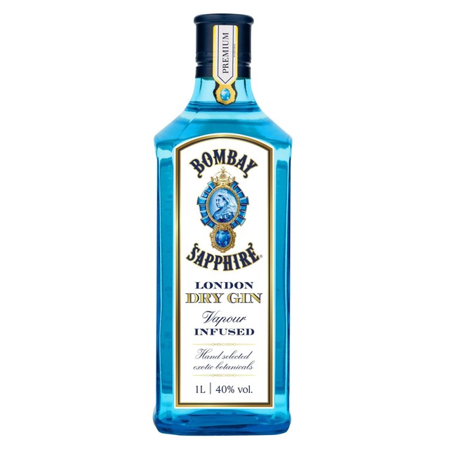 Bombay Sapphire London Dry Gin 1L - British product