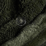 M&S fleece bedding set striped green double - British product
