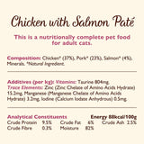 Lily's Kitchen cat food pate chicken and salmon, imported from the UK