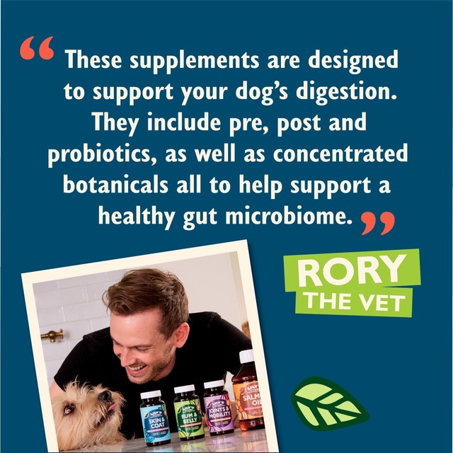 Lily's Kitchen Bum & Belly dog supplement 60 capsules, UK version