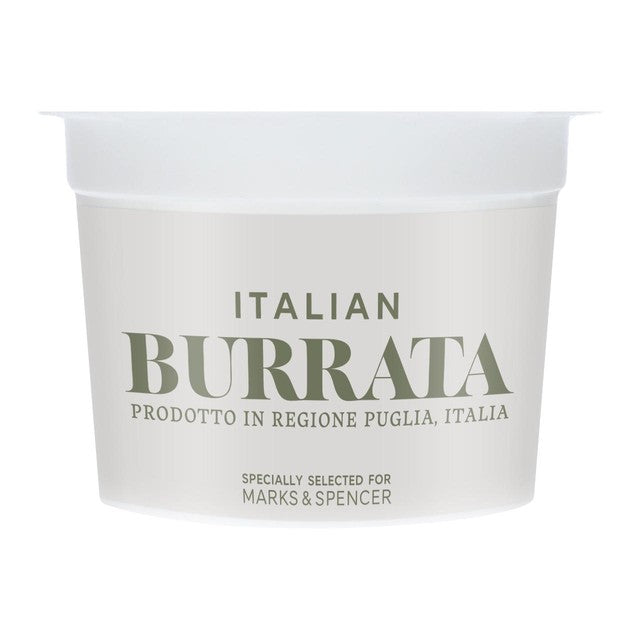 M&S Italian Burrata cheese 150g, imported from the UK