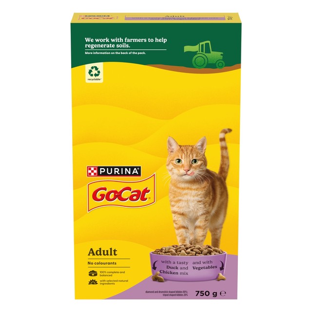 Go-Cat chicken and duck dry cat food 750g, UK version