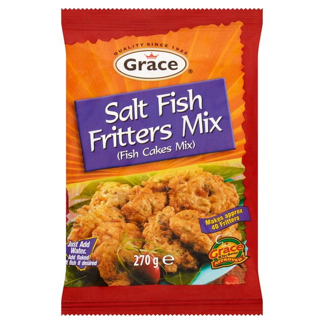Grace Salt Fish Fritter Mix 270g, UK version