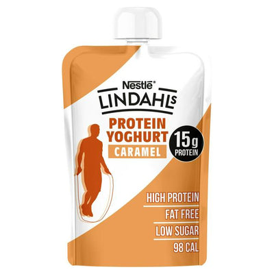 Sainsburys Lindahls Yoghurt med Karamellsmak og Høyt Protein 150g - Kjøp online hos McGrocer