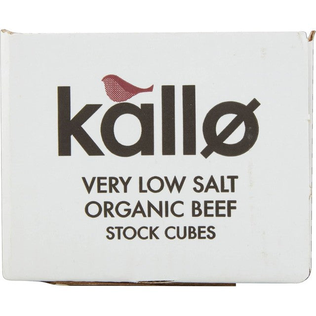 Kallo organic very low salt beef stock cubes 48g, UK version