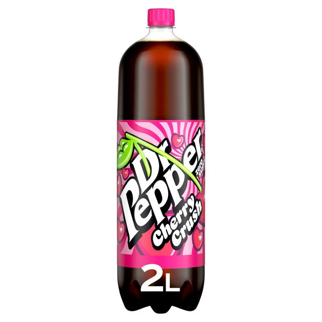 Dr Pepper Zero Cherry Crush soft drink 2L - British product